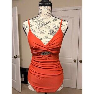 CUPSHE One Piece Swimsuit Women Bathing Suits Twist Front Cutout Adjustable NWT